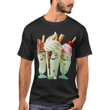 Kawaii Glass Trio Söta Efterrätstkaraktärer