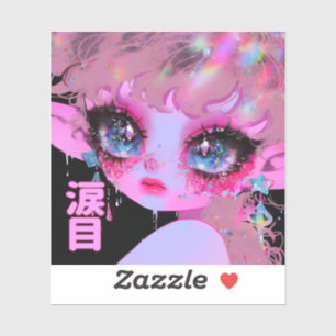 Kawaii Glitter Teary Ögon ’Namidame’ japanska Klistermärken
