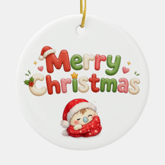 Kawaii God Jul Julgransprydnad Keramik