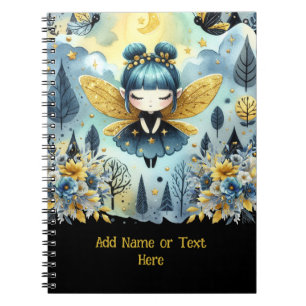 Kawaii Goth Girls Cute Personlig Gothic Chibi Anteckningsbok