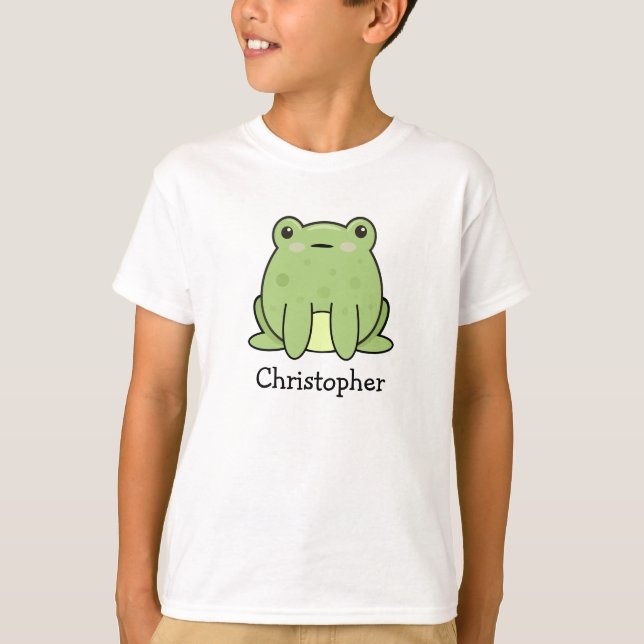 Kawaii Groda, Personlig Toad  T Shirt (Framsida)