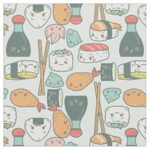 kawaii grönt sushi tempura söt tyg