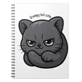 Kawaii Grumpy Cat for Notes and Doodles Anteckningsbok