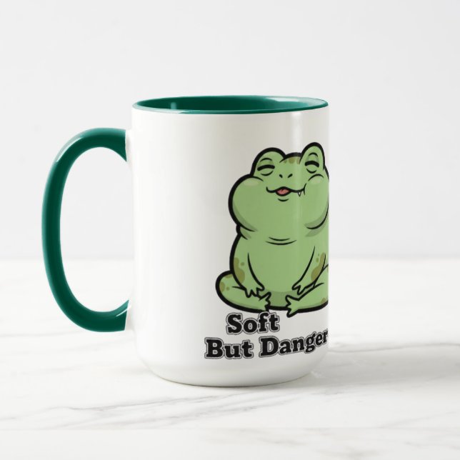 Kawaii Grumpy Groda Mugg (Vänster)