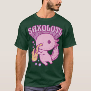 Kawaii gullig anime Axolotl kärlek Music for Anime T Shirt