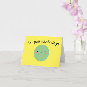 Kawaii Ha-pea Birthday Kort