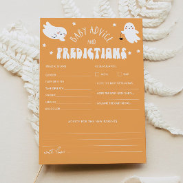 Kawaii Halloween Baby Shower Advice & Predictions Inbjudningar