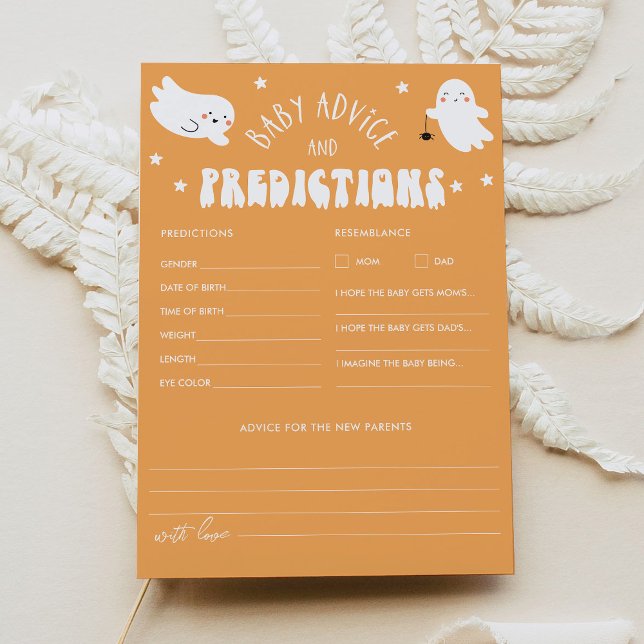 Kawaii Halloween Baby Shower Advice & Predictions Inbjudningar (Skapare uppladdad)