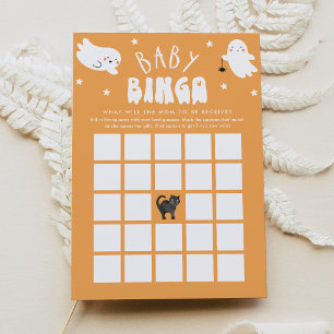 Kawaii Halloween Baby Shower Bingo Game Card Inbjudningar
