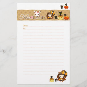 Kawaii Halloween Brevpapper