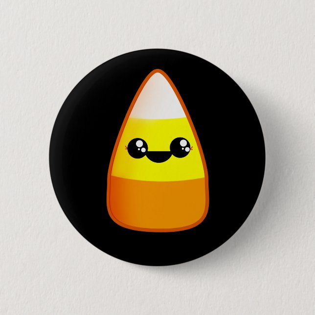 Kawaii Halloween Candy corn Knapp (Framsida)