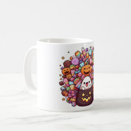 Kawaii Halloween Candy Mugg - Cute Ghost, Pumpkins