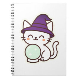 Kawaii Halloween Cat - Magic & Adsible Spooky Anteckningsbok