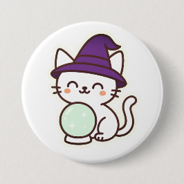 Kawaii Halloween Cat - Magic & Adsible Spooky Knapp