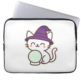 Kawaii Halloween Cat - Magic & Adsible Spooky Laptop Fodral