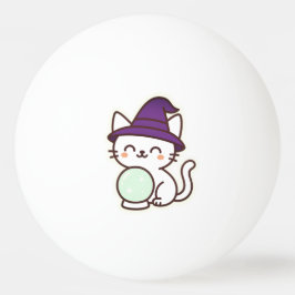 Kawaii Halloween Cat - Magic & Adsible Spooky Pingisboll
