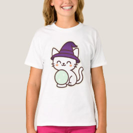 Kawaii Halloween Cat - Magic & Adsible Spooky T Shirt