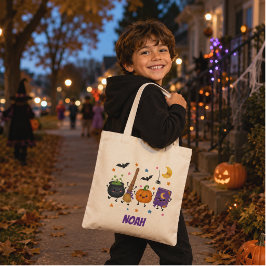 Kawaii Halloween Characters Personalized Tote Bag Tygkasse