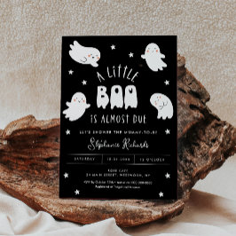 Kawaii Halloween Cute Ghost Baby Shower-inbjudan Inbjudningar
