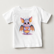 Kawaii Halloween Fladdermus T-Shirt