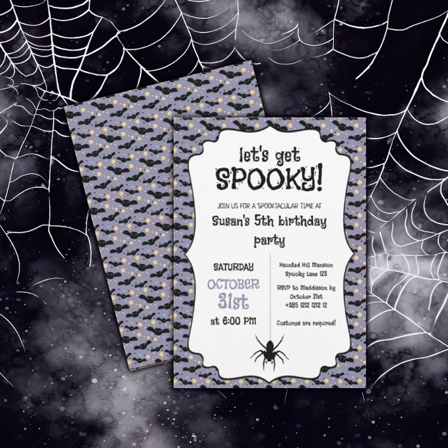 Kawaii Halloween Födelsedagsfest Inbjudningar (Skapare uppladdad)