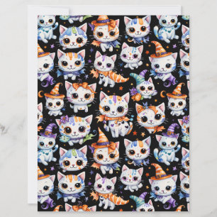 Kawaii Halloween Häxunge Scrapbookpapper