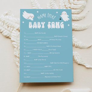 Kawaii Halloween Namn det Baby Sång-spelkortet Inbjudningar