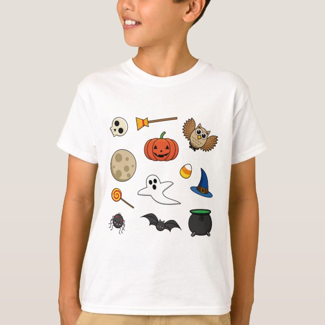 Kawaii Halloween Pack T Shirt (Framsida)