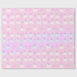 Kawaii Halloween | Söta Pastellfärgade Spöken Presentpapper