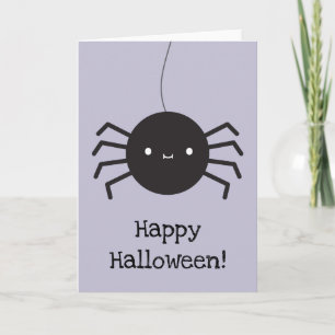 Kawaii Halloween Spider Kort