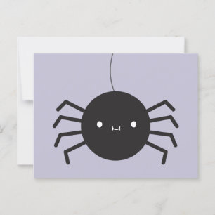 Kawaii Halloween Spider Vykort