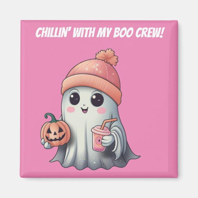 Kawaii Halloween spökmagnet Magnet (Framsidan)