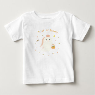 Kawaii Halloweenkostym för Spökbaby T-Shirt
