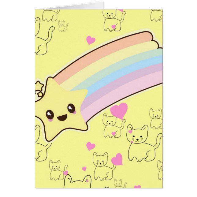 Kawaii Hälsningskort (Framsidan)