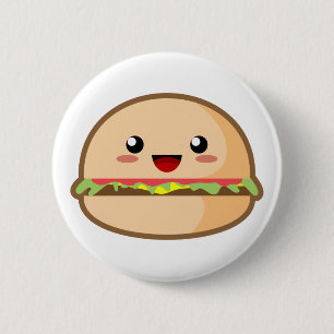 Kawaii hamburgare knapp