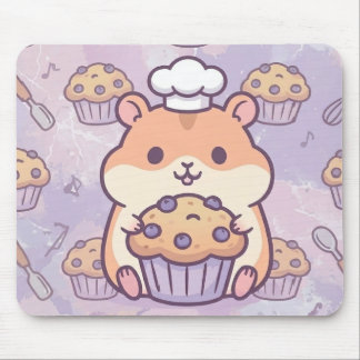 Kawaii Hamster Muffin Mouse Pad Musmatta