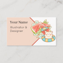 Kawaii Hamster Vattenmelon Sommar - Söt Estetik 