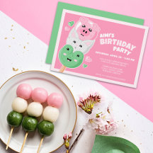 Kawaii Hanami Dango Födelsedagsfest