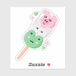Kawaii Hanami Dango Klistermärken