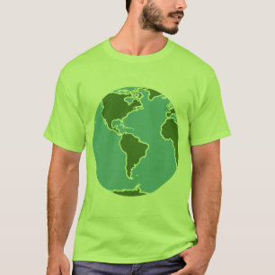 Kawaii hänförd planetjord t-shirt