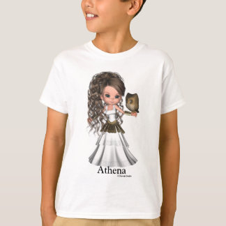 Kawaii härlig Athena grekisk gudinnaskjorta T-shirt