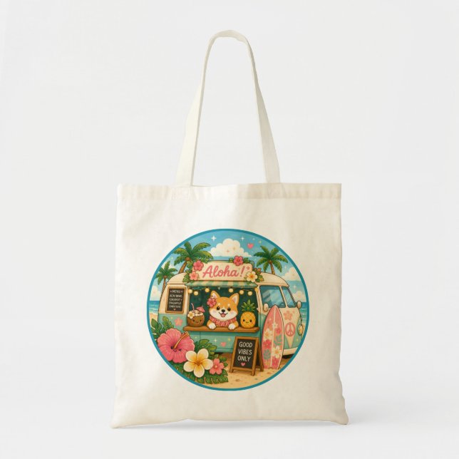 Kawaii Hawaii - Söt Citat Tygkasse (Framsidan)