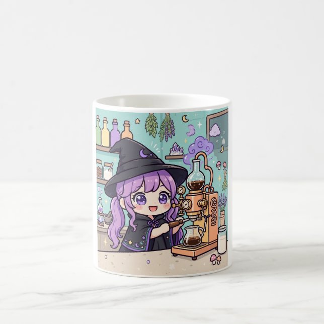 Kawaii Häxbarista Mugg Cute Alchemy Kaffe (Center)