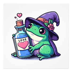Kawaii häxig kärlekspotions fototryck