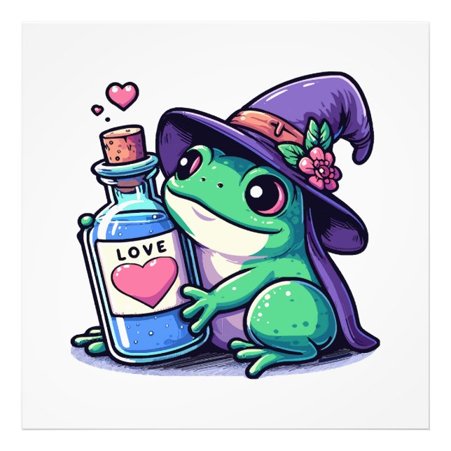 Kawaii häxig kärlekspotions fototryck (Framsidan)