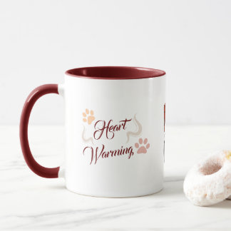 Kawaii Heart-uppvärmning kärlek för katter Mugg