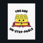 Kawaii Hero Brick Leksak Motivational Quote Funny  Vykort<br><div class="desc">Cute Kawaii Hero Brick Leksak Motivational Quote Funny Pun Postcard med texten "Du är ostegsnål" är en perfekt skarp, rolig och snabb gåva för att fira och välkomna dina vänner, familjemedlemmar eller närstående som har utexaminerats eller uppnått framgång. Cute kawaii och leende brick leksak biet med vit bakgrund gör honom...</div>