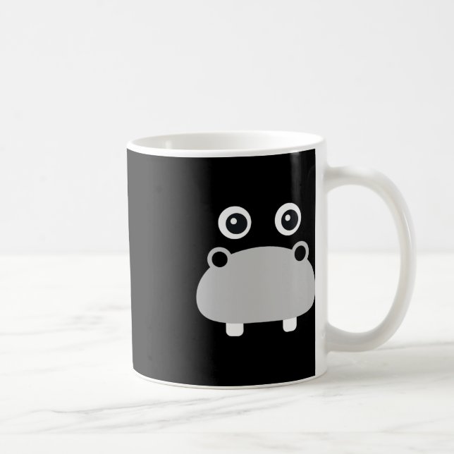 Kawaii Hippo Ansikte Easy Halloween Costume Boys Kaffemugg (Höger)