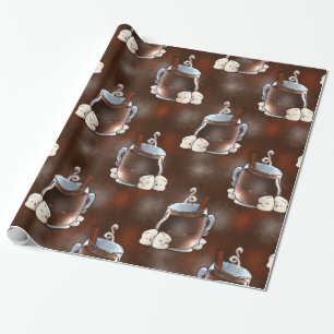 Kawaii hoade choklad och Marshmallows Presentpapper