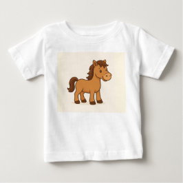 Kawaii Horse Illustration T Shirt